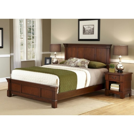 Aspen King Bed and Nightstand by homestyles