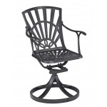 Grenada Outdoor Swivel Rocking Chair by homestyles, Charcoal