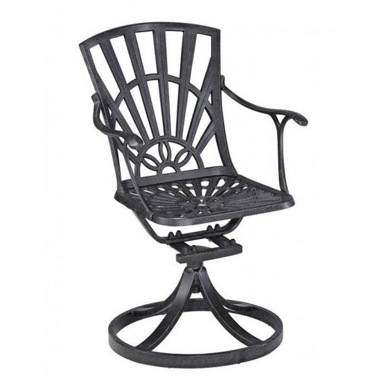 Grenada Outdoor Swivel Rocking Chair by homestyles, Charcoal