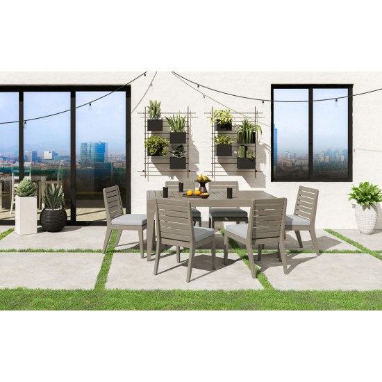 Sustain Outdoor Dining Table and Six Chairs by homestyles, 5675-31-80S