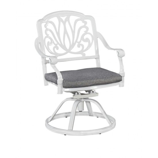 Capri Outdoor Swivel Rocking Chair by homestyles, White