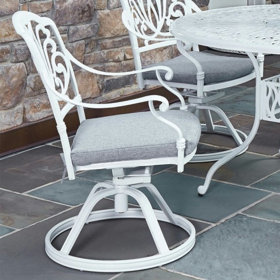 Capri Outdoor Swivel Rocking Chair by homestyles, White