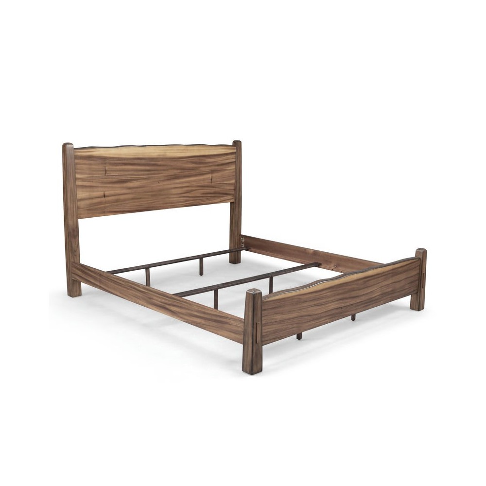 Forest Retreat King Bed, Nightstand, Chest, and Mirror by homestyles