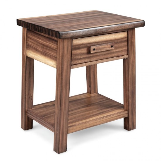 Forest Retreat King Bed, Nightstand, Chest, and Mirror by homestyles