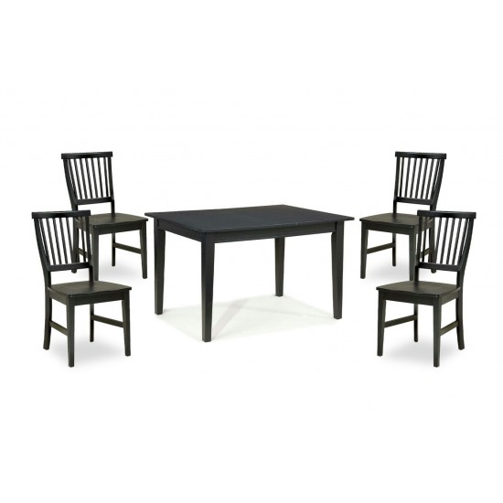 Lloyd 5 Piece Dining Set by homestyles, Black