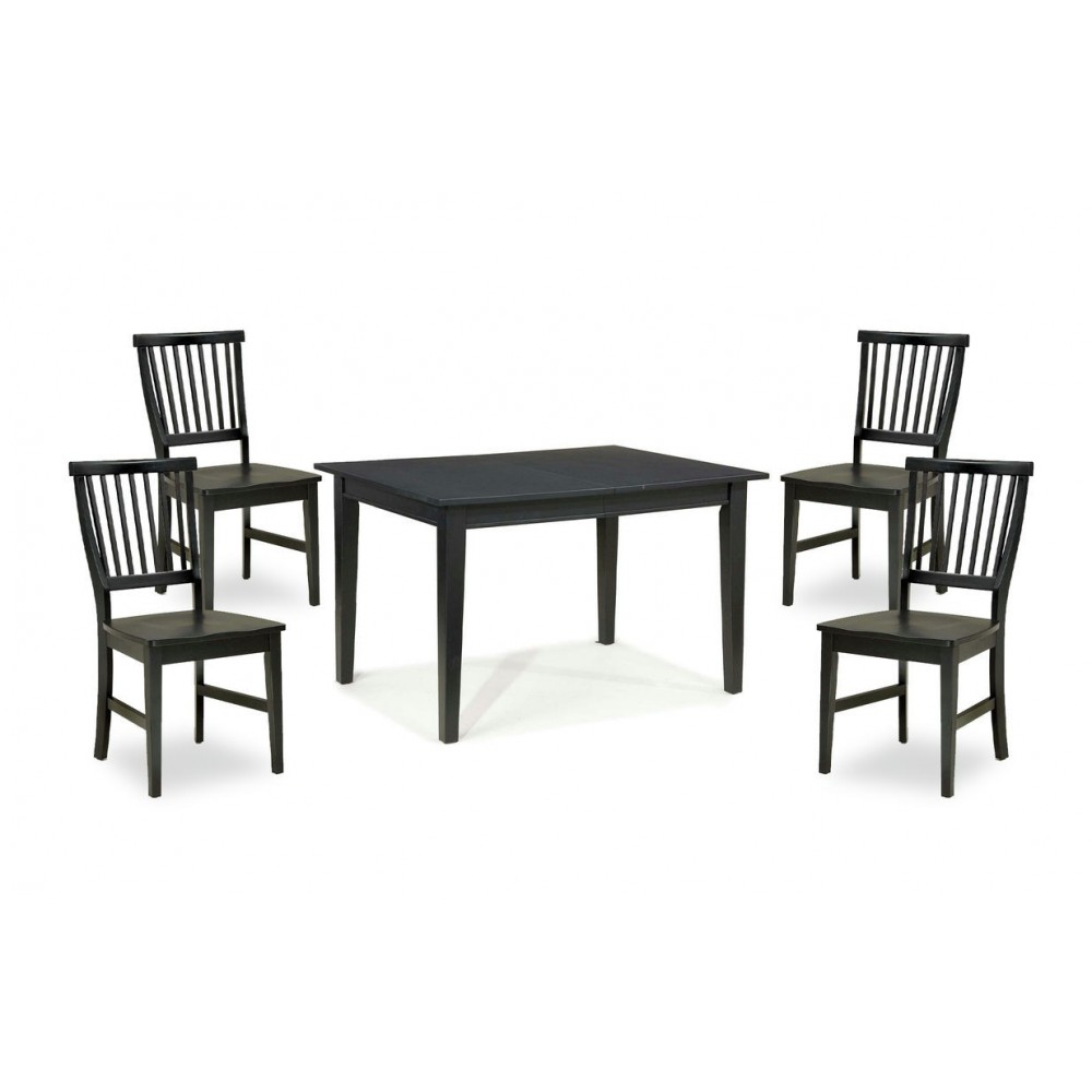 Lloyd 5 Piece Dining Set by homestyles, Black