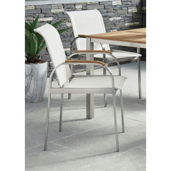 Aruba Outdoor Chair Pair by homestyles, Off-White