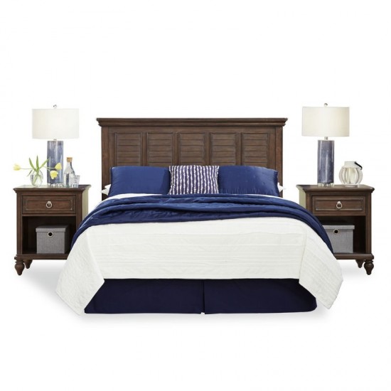 Marie Queen Headboard and Two Nightstands by homestyles