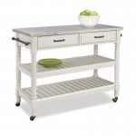 General Line Kitchen Cart by homestyles, Off-White