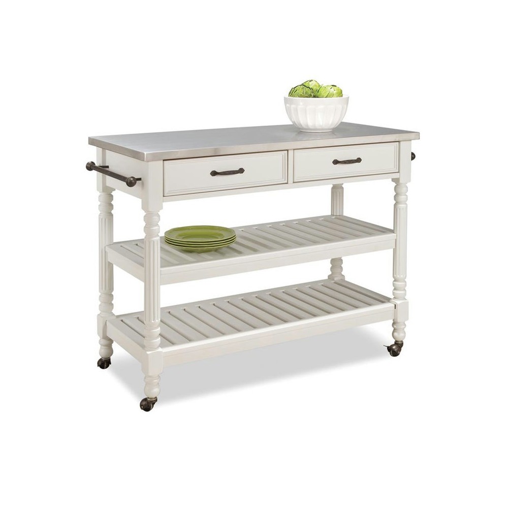 General Line Kitchen Cart by homestyles, Off-White