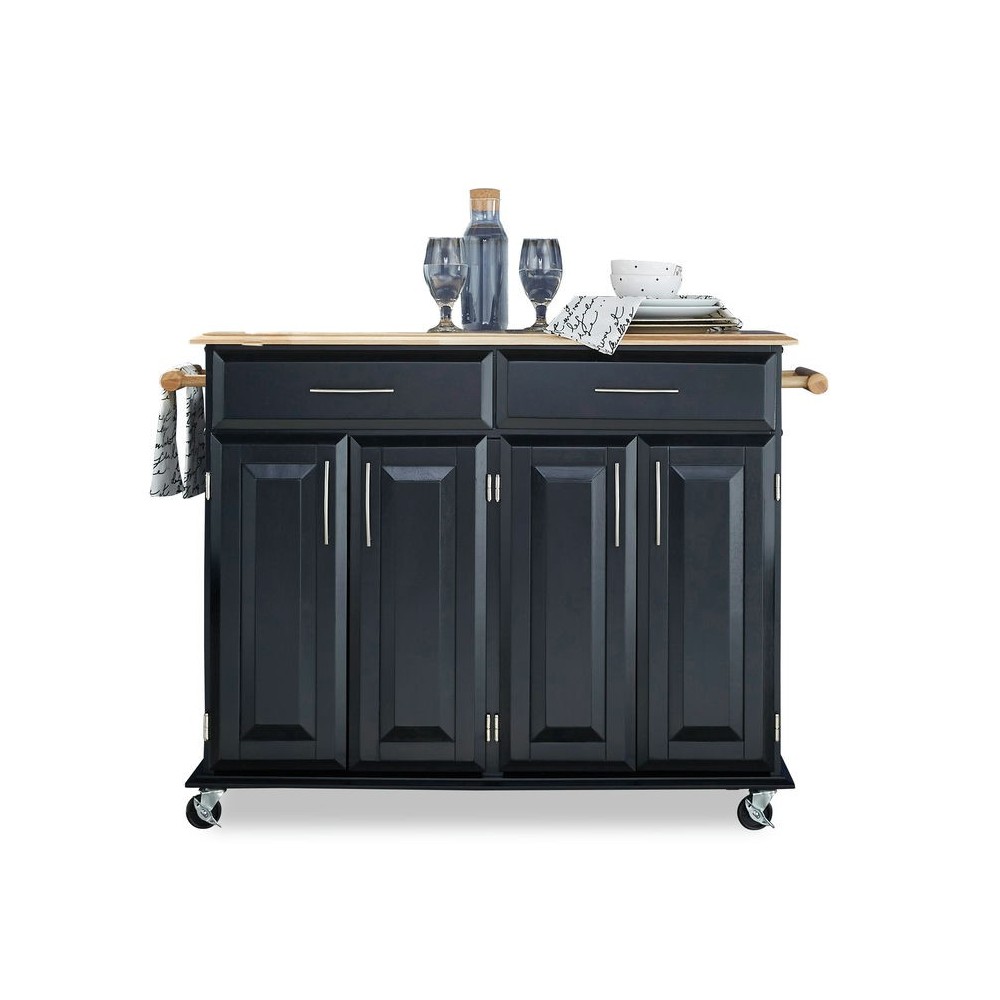 Dolly Madison Kitchen Cart by homestyles, Black