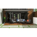 Grayton Outdoor Aluminum Sofa 4-Piece Set by homestyles