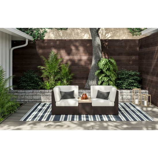 Palm Springs Outdoor Chair Pair and Storage Table by homestyles