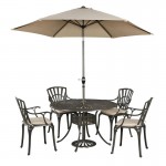 Grenada 6 Piece Outdoor Dining Set by homestyles, 6661-3286C