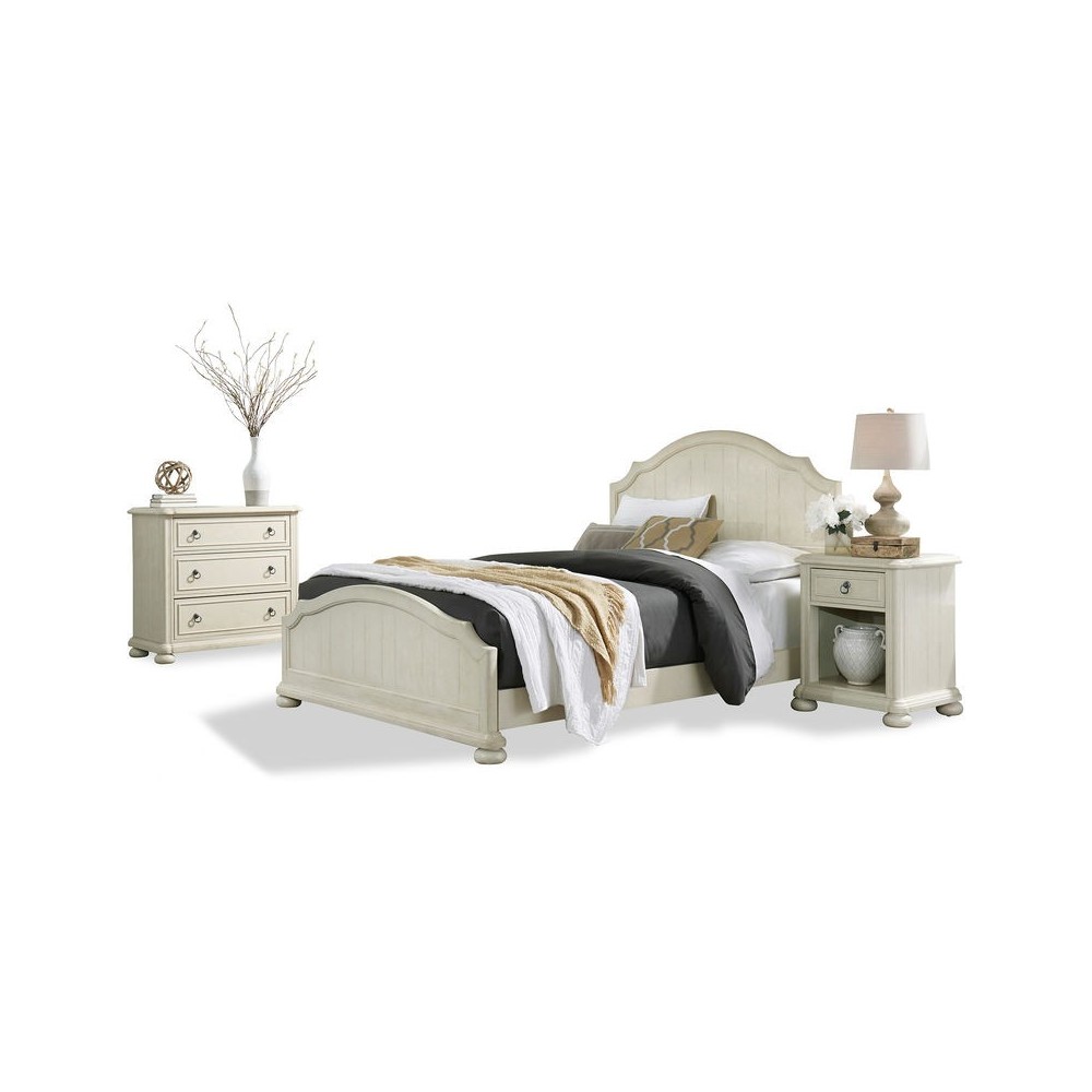 Chambre Queen Bed, Nightstand and Chest by homestyles