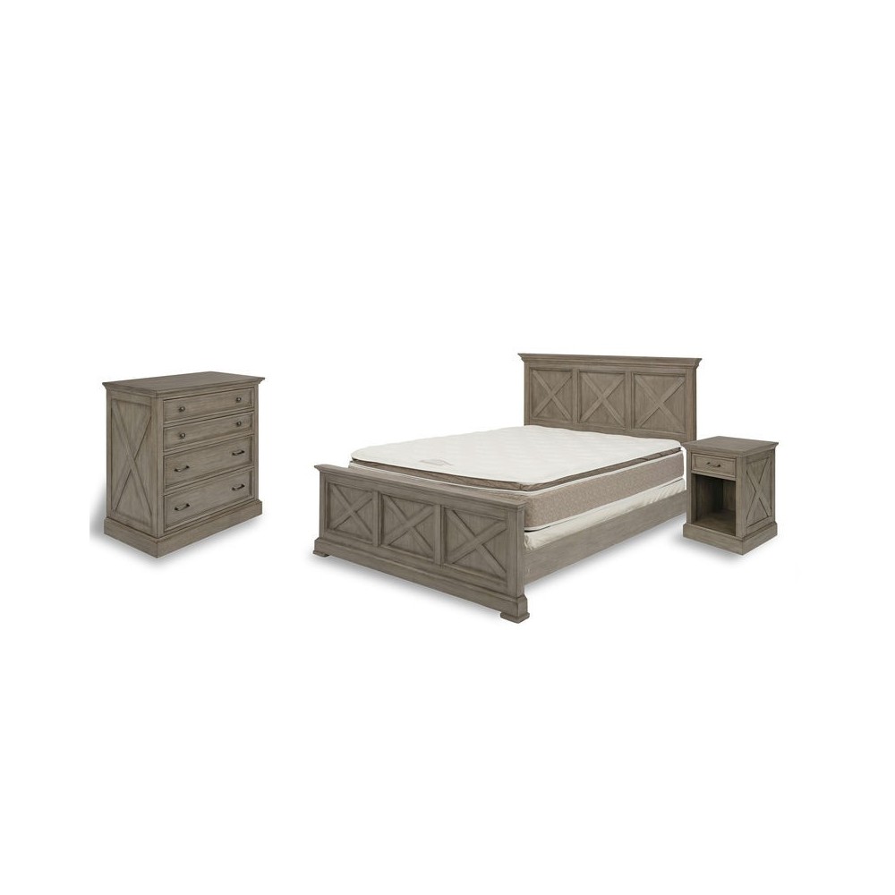 Walker Queen Bed, Nightstand and Chest by homestyles