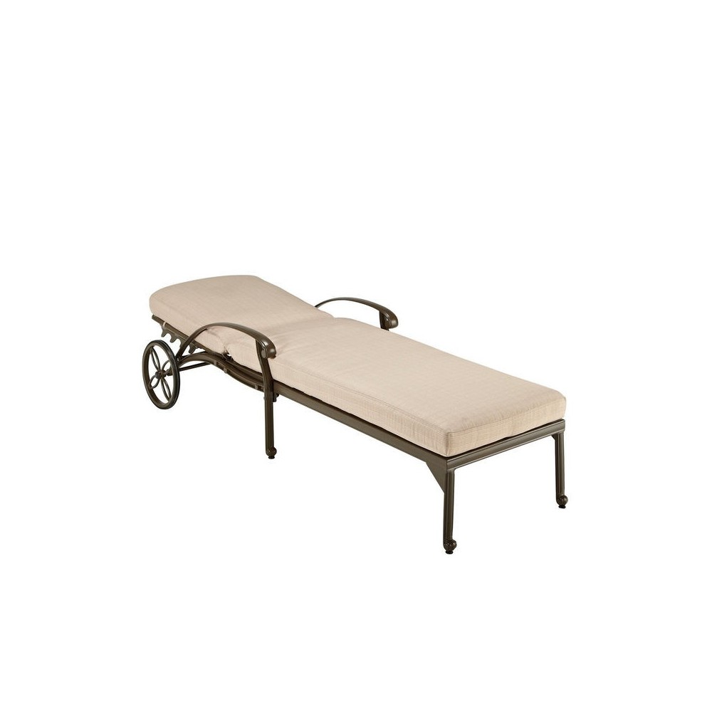 Capri Outdoor Chaise Lounge by homestyles, Taupe