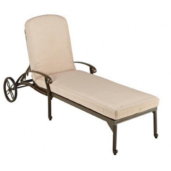 Capri Outdoor Chaise Lounge by homestyles, Taupe