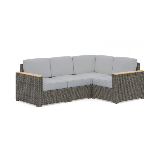 Boca Raton Outdoor 4 Seat Sectional by homestyles
