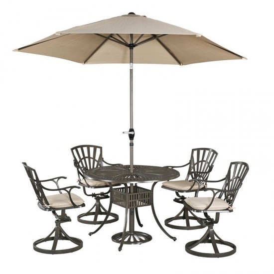 Grenada 6 Piece Outdoor Dining Set by homestyles, 6661-3256C