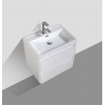 Eviva Glazzy 24" Glossy White Wall Mount Modern Bathroom Vanity w/ White Integrated Top