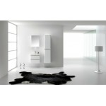 Eviva Glazzy 24" Glossy White Wall Mount Modern Bathroom Vanity w/ White Integrated Top