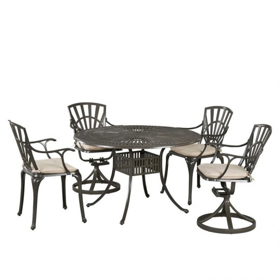 Grenada 5 Piece Outdoor Dining Set by homestyles, 6661-3258C