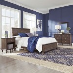 Marie Queen Bed, Nightstand and Dresser with Mirror by homestyles