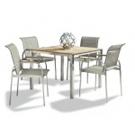 Aruba 5 Piece Outdoor Dining Set by homestyles, Gray