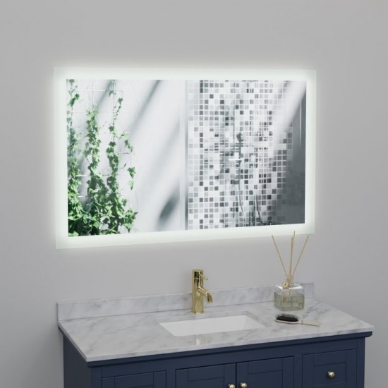 Arpella Puralite 48 in. x 30 in. LED Wall Mounted Backlit Vanity Mirror