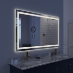 Arpella Lumina 60 in. x 36 in. LED Lighted Vanity Mirror