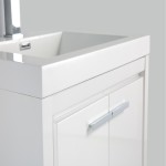 Eviva Grace 24" Glossy White Bathroom Vanity w/ White Integrated Top