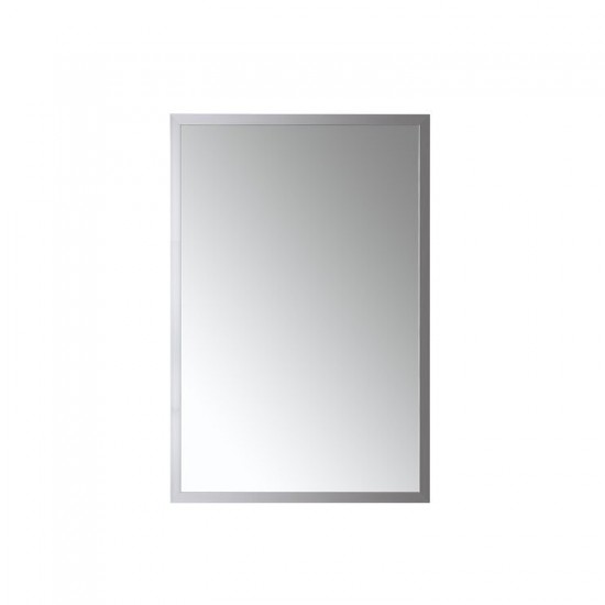 Nuova 24x36 Brushed Chrome Framed Mirror