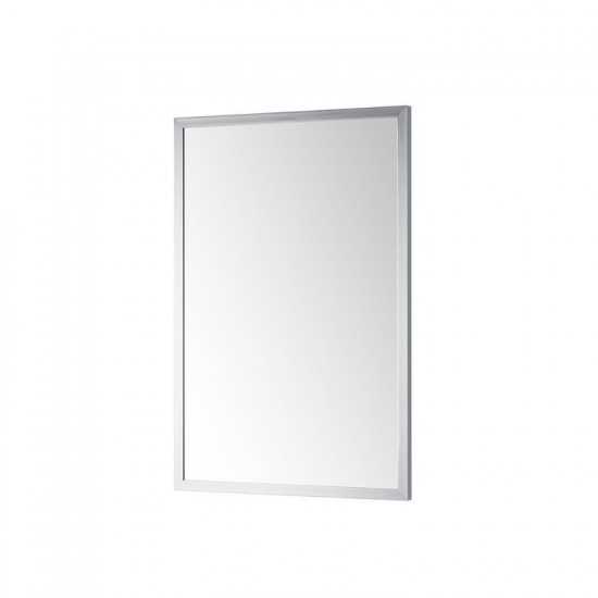 Nuova 24x36 Brushed Chrome Framed Mirror