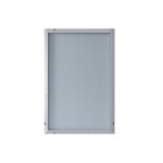 Nuova 24x36 Brushed Chrome Framed Mirror