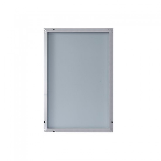 Nuova 24x36 Brushed Chrome Framed Mirror