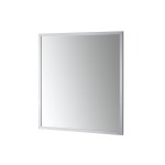 Nuova 34x36 Brushed Chrome Framed Mirror