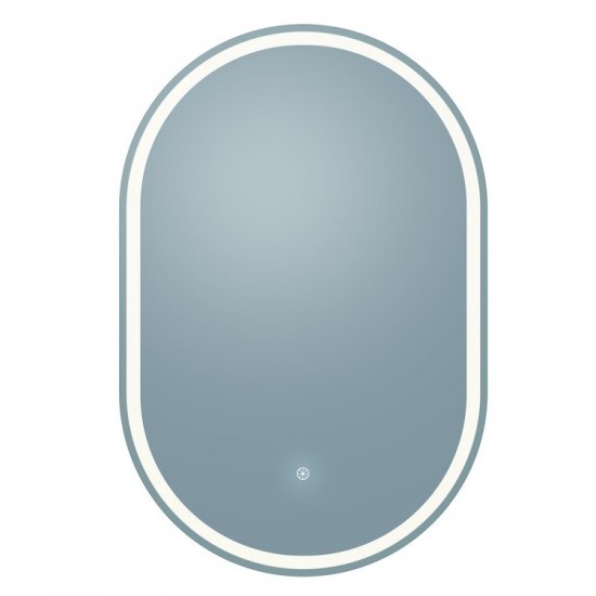 Grace 24x36 Oval Frameless LED Mirror with Memory Dimmer and Defogger