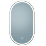 Grace 24x42 Oval Frameless LED Mirror with Memory Dimmer and Defogger