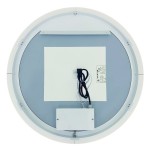 Eva 30x30 Round Perimeter Lighted Mirror with Memory Dimmer and Defogger