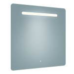 Florence 34x36 Contemporary Lighted Mirror with Memory Dimmer and Defogger