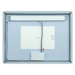 Florence 48x36 Contemporary Lighted Mirror with Memory Dimmer and Defogger