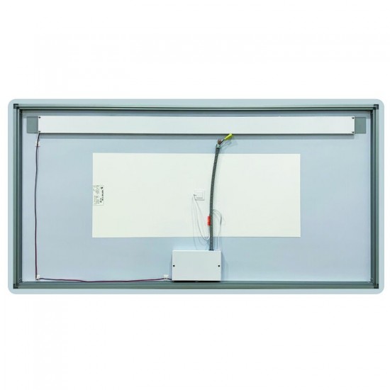 Florence 70x36 Contemporary Lighted Mirror with Memory Dimmer and Defogger