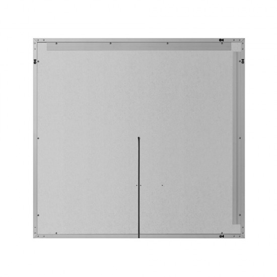 Miramar 34x36 Lighted Mirror with Dimmer and Defogger, Wall Switch Direct
