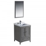 Fresca Oxford 24" Gray Traditional Bathroom Vanity