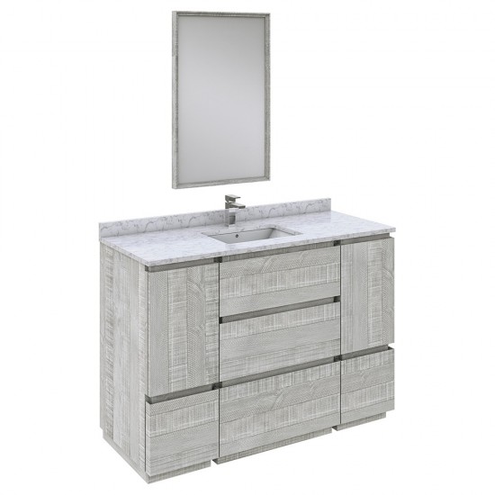 Fresca Formosa 48" Floor Standing Modern Bathroom Vanity w/ Mirror in Ash