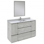 Fresca Formosa 54" Floor Standing Modern Bathroom Vanity w/ Mirror in Ash