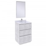 Fresca Formosa 24" Floor Standing Modern Bathroom Vanity in Rustic White