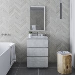 Fresca Formosa 24" Floor Standing Modern Bathroom Vanity in Rustic White