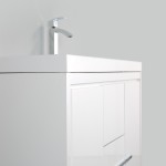 Eviva Grace 48" Glossy White Bathroom Vanity w/ White Integrated Top